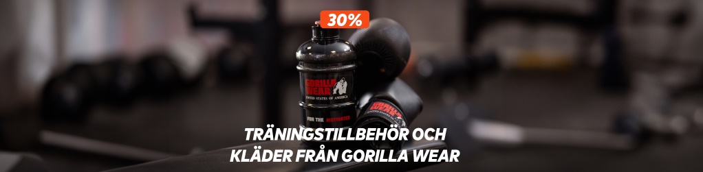 30% rabatt p hela sortimentet frn Gorilla Wear